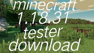 minecraft 1.18.31 release update download check link in description