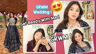 Shadi Time❤️|| Chatty GRWM blue lehngha 💙💙💙 || shystyles look