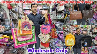 Begumbazar Wholesale Potli Bags, Pouches, Saree covers jute bags Ladies hand bags Collection