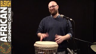 Madini Rhythm - Both Djembe Parts - African Drumming Online Blergh #18