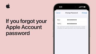 What to do if you forgot your Apple Account Password | Apple Support