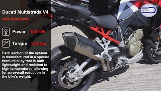 Top 4 Full Exhaust Sound Ducati Multistrada V4 / Akrapovic, SC-Project, Termignoni, QD Exhaust