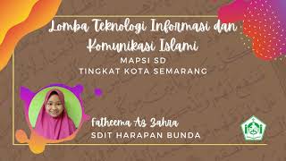 Lomba Teknologi Informasi dan Komunikasi Islami Putri SDIT Harapan Bunda