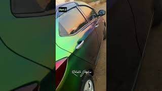 Car chameleon vinyl wrap #part2 | #reliablegraphics | #carwrap | #carwrap | #viral