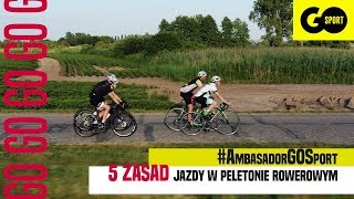 Jazda w peletonie na rowerze - podstawowe zasady. Opowiada #AmbasadorGOSport Kuba Haligowski