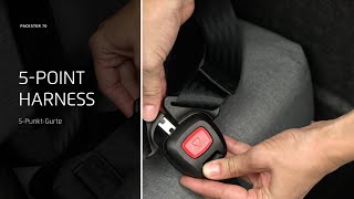 Packster 70: How to fasten the 5-point harness