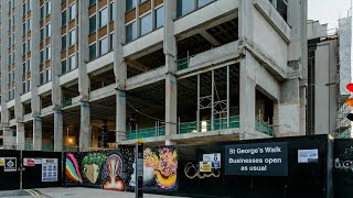 St George's house / st George's walk (queens square) demolition now under way croydon 13.11.16