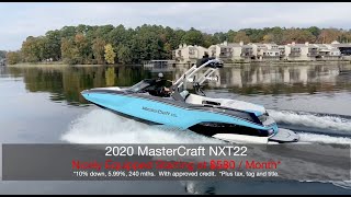 2020 MASTERCRAFT NXT22. NICELY EQUIPPED. STARTING AT $580 / MONTH