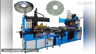 Classification Society Standards Double Station Flat Fan Grid Looping with Welding Machine Factory