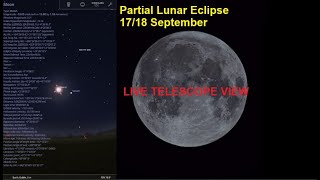 Live - Partial Lunar Eclipse of the 'Harvest  Moon' - With Seestar S50