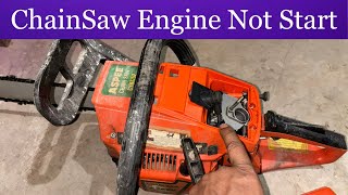 Chainsaw Engine Not Start | Recoil Starter अटक रहा है Chainsaw Troubleshooting