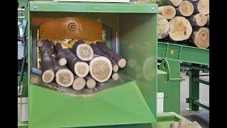 PROFESSIONAL 2.0 - Pezzolato firewood processor at company EGURROLEA in Bizkaia (Spain).