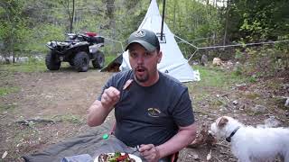 Maritimer ATV: Quick Clip - ATV Camping Trip by a Beautiful River w/ My Dog.