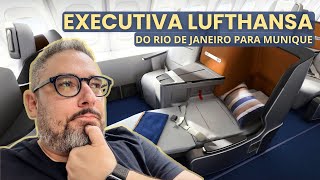 Como é voar na EXECUTIVA da LUFTHANSA do RIO para MUNIQUE