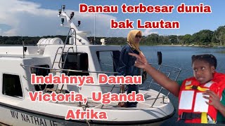 Menyeberangi Danau Victoria di Uganda serasa ditengah laut luas, dari ENTEBBE menuju Kalangala.