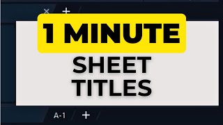 Automate Sheet Titles in Title Block (Very Easy with AutoCAD Fields)