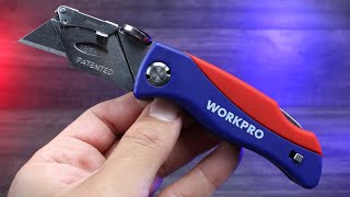 WORKPRO Folding Utility Knife - Quick Change - This is How it Works