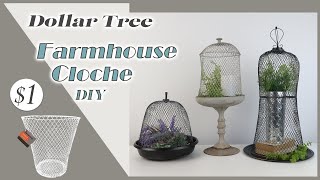 Dollar Tree DIY Farmhouse Cloche