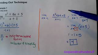 Dividing Out Technique