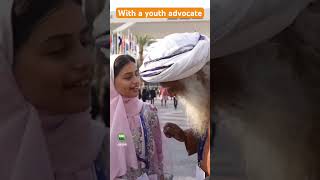 Sadhguru with a youth advocate from UAE #sadhguru #cop28 #uae #dubai #shorts