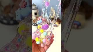 How pom pom Slime is made :) #slime #slimeasmr