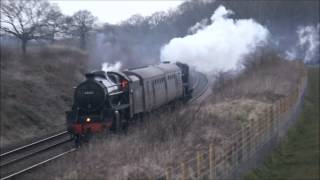 44871 and 45407 in Shrewsbury with a loco movment from the NYMR ready for a tour on Saturday