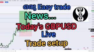 today's GBPUSD live trade using ict strategy