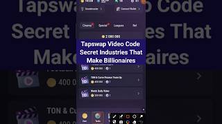 Tapswap Video Code 6 Secret Industries That Make Billionaires | Tapswap Cinema Code Today