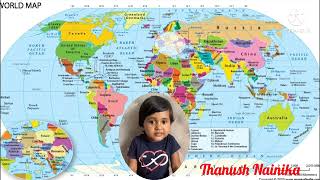 Nainika telling Capitals of Countries