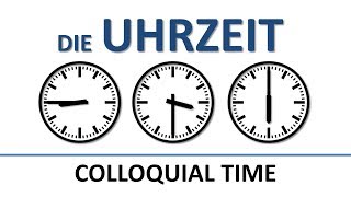 German: colloquial time (English subtitles)/ die Uhrzeit (umgangssprachlich)