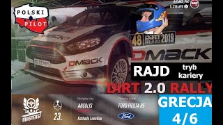 VR DiRT Rally 2.0 Kariera Rajdowa level MASTERS🚗 RajdGRECJI 4 z 6 Lecę na Wolancie LIVE