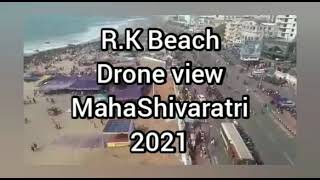 #MahaShivarathi at R.K Beach || Drone View || #shorts #PakkaVizag