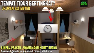 Proses Pembuatan Kamar 2 Tempat Tidur Bertingkat Planer 5d || Calon Arsitek