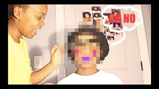 SISTER DOES MY MAKEUP!! (SHOCKING RESULTS)