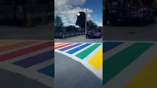 Pride Crosswalk 2022 - Lewiston, Maine