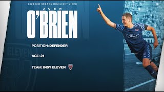 JOSH O'BRIEN 2024 USL Championship Mid-Season Highlight Tape - Indy Eleven