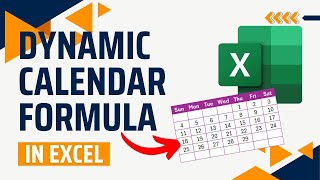 SINGLE Formula Monthly Calendar in Excel