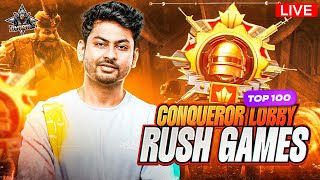 🔴CONQUEROR TOP 100 RANK PUSH w DYNAMO #bgmi #shorts