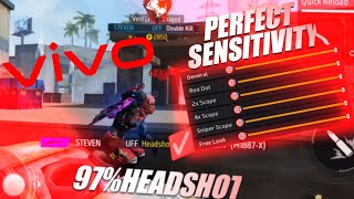 BEST AUTO HEADSHOT 🎯👽SENSITIVITY SETTINGS ⚡⚡ FOR All VIVO MOBILES + DPI 📲 || NEW 2024