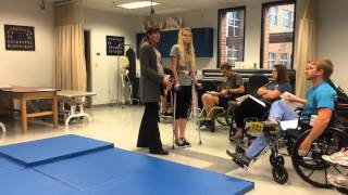 3 - Gait Training with Lofstrand Crutches – 4 and 2 Point Gait for T10 SCI, Safe Falling and Floor t