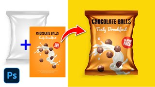 How to Place Design on Chips Package Mockup in Photoshop