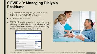 McKnight's Webinar - COVID-19: Managing Dialysis Residents