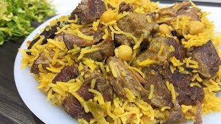 PESHAWARI CHAWAL | Pakistan Special Golden Pulao | Beef Recipes | Mutton Recipes | Muharram Special