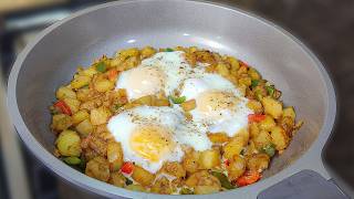 Potato and Egg Breakfast Skillet! Heart-Healthy & tasty One Pan Recipe