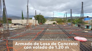 Increible  armado de varillas para Losa maciza o de concreto Armado