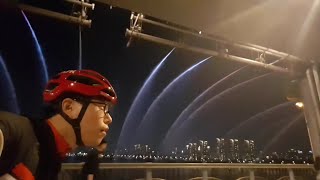 Seoul Banpo Diving Bridge river Park, Fountain, Food truck festival! 반포 서울 라이딩