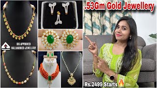 .53Gm Starts🔥Gold Jewellery Collection With Price|Lavya Jewels 14Kt Gold Necklaces/Earrings Designs