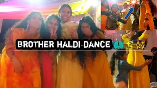 brother haldi dance 👯#masti #wedding #dance ,( watch the end 😅) #comedy #music #newsong