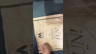 Myntra order unboxing t shirt 👕 and lower #unboxing #onlineshopping #girlsdress