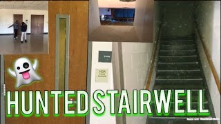 EXPLORING A HUNTED STAIRWELL IN SCHOOL!!!!!!